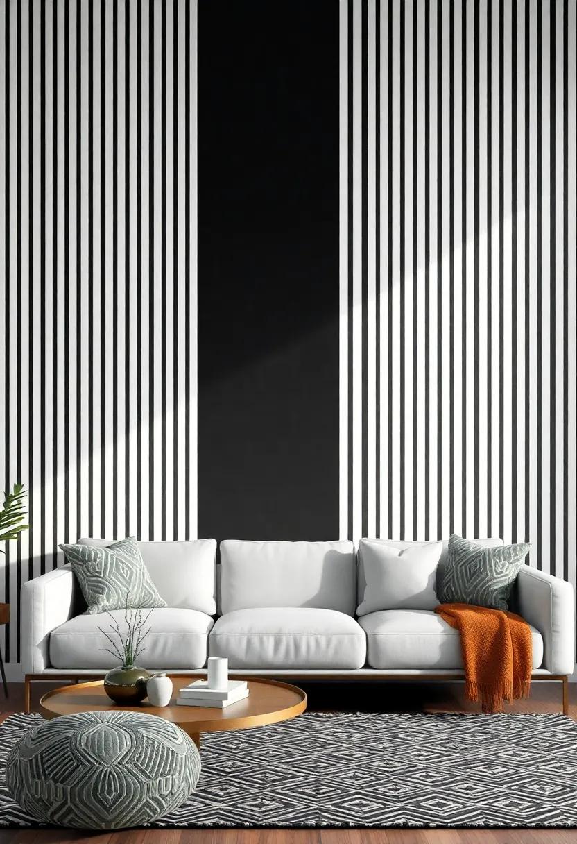 Creating ‌a ⁢Focal Point⁣ in Your Living Space Through⁤ Stripes