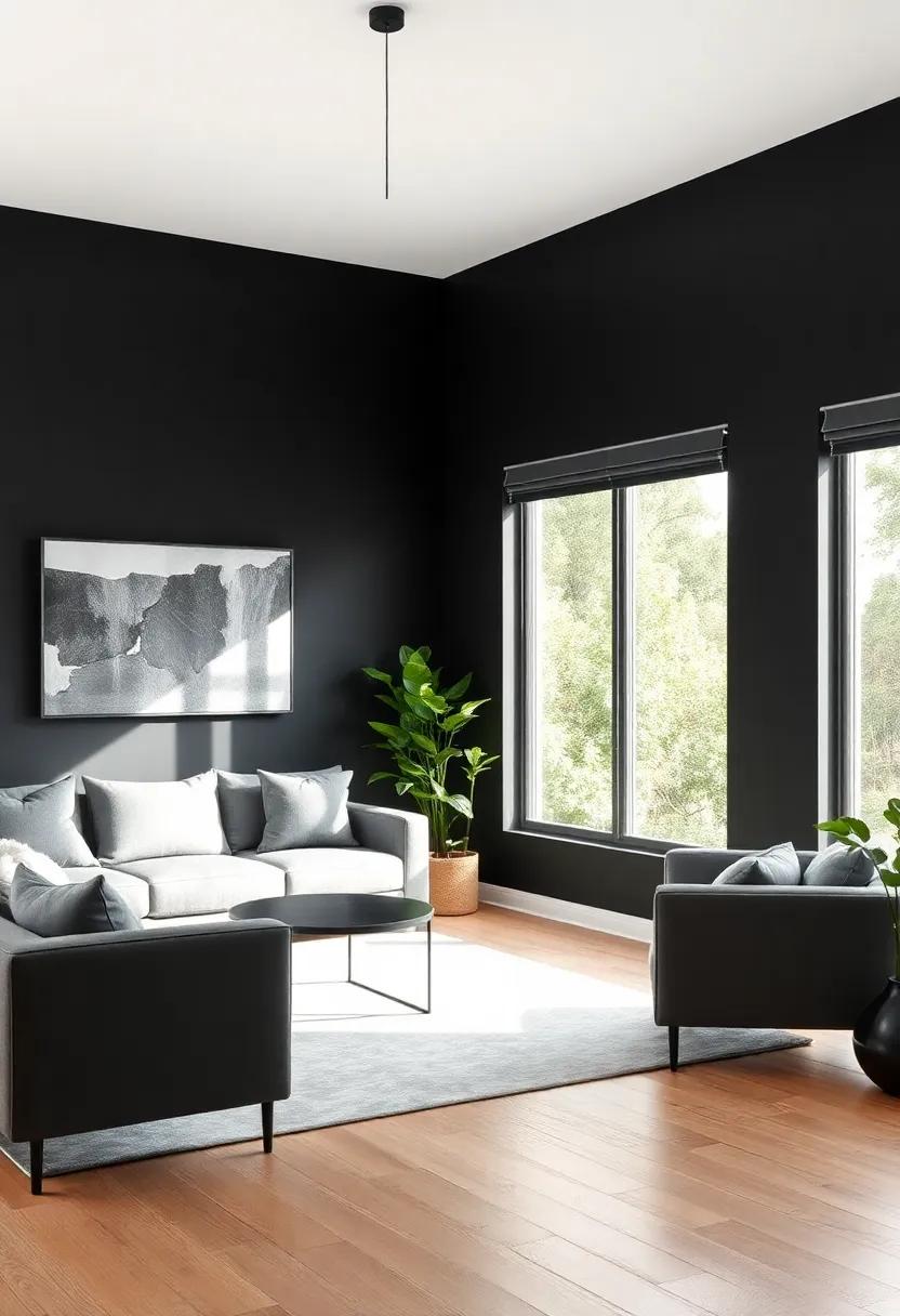 The ‍Influence of Greenery in Softening Black Environments