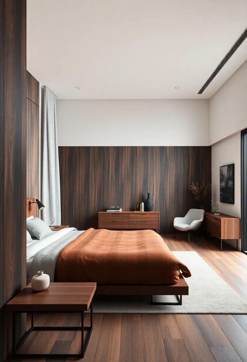 Embracing the ⁢Warmth of Dark Wood in Your Modern⁣ Bedroom Aesthetic