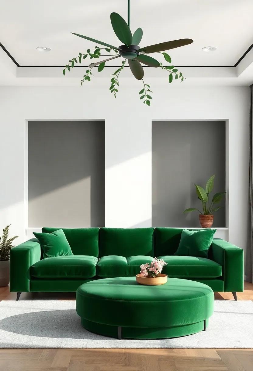 Nature’s ​Inspiration: Incorporating Organic Elements with Green Velvet