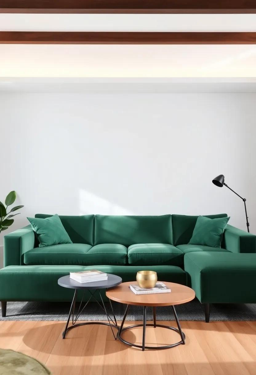 Creating inviting Spaces: Arranging‌ Your ‍living Room Around the Green Velvet Sofa