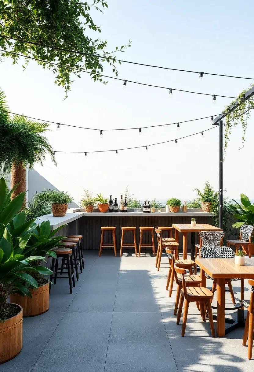 Incorporating Greenery⁢ for a⁤ Lush outdoor Bar Experience