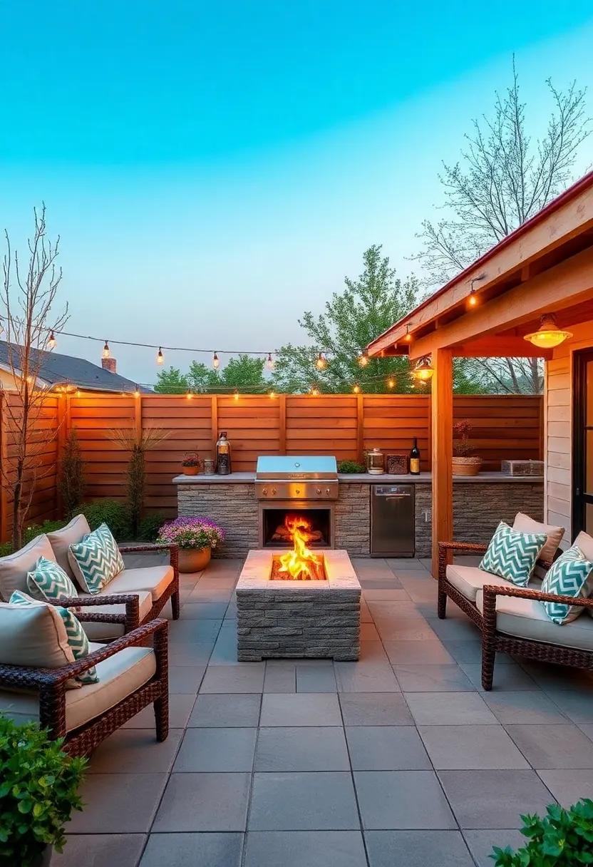 Fire and Flavor: Creating an Inviting Outdoor Cooking Area with Fire Pits