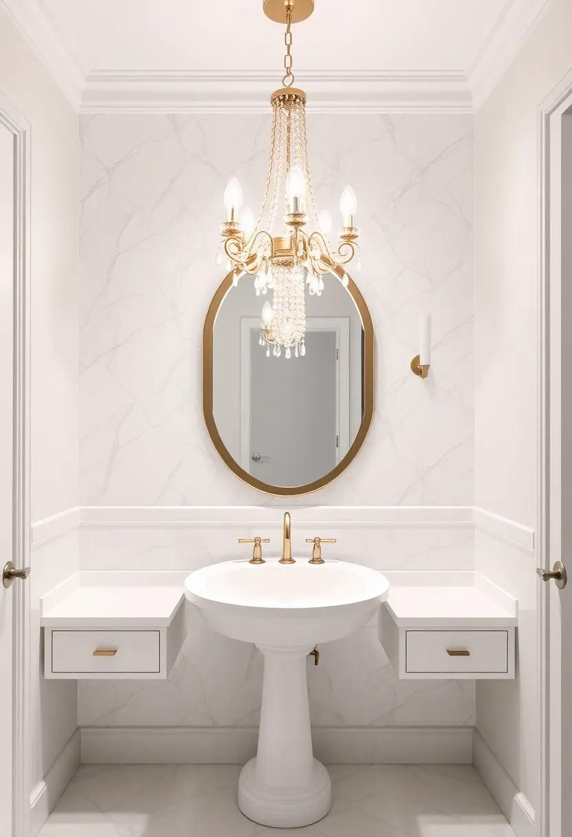 Elevate Your Ambiance with Dazzling Powder Room Chandeliers