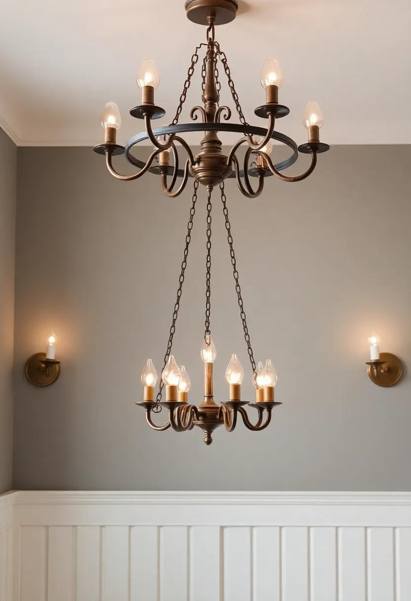 Rustic Versatility: Embracing‌ Vintage⁤ Chandeliers