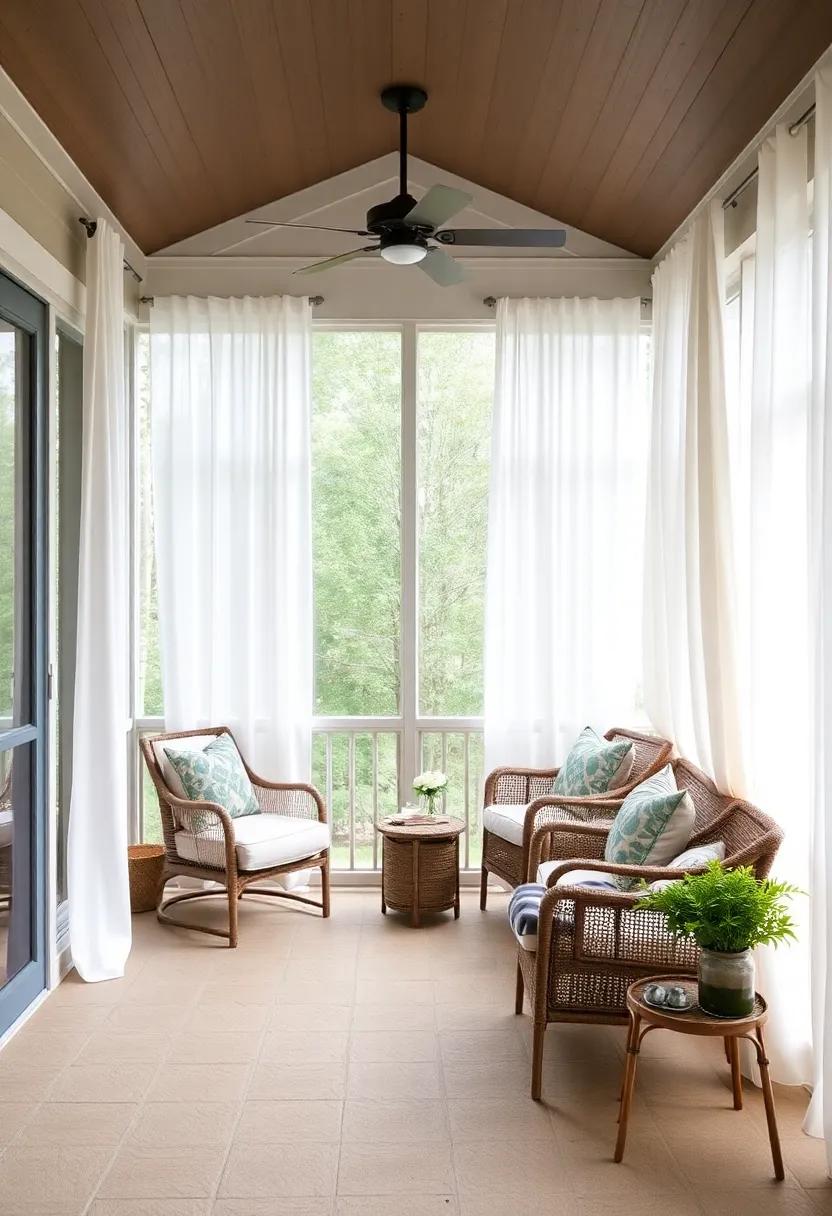 Elevating​ Ambiance: Choosing the Right Curtains ‍for Your screened Porch