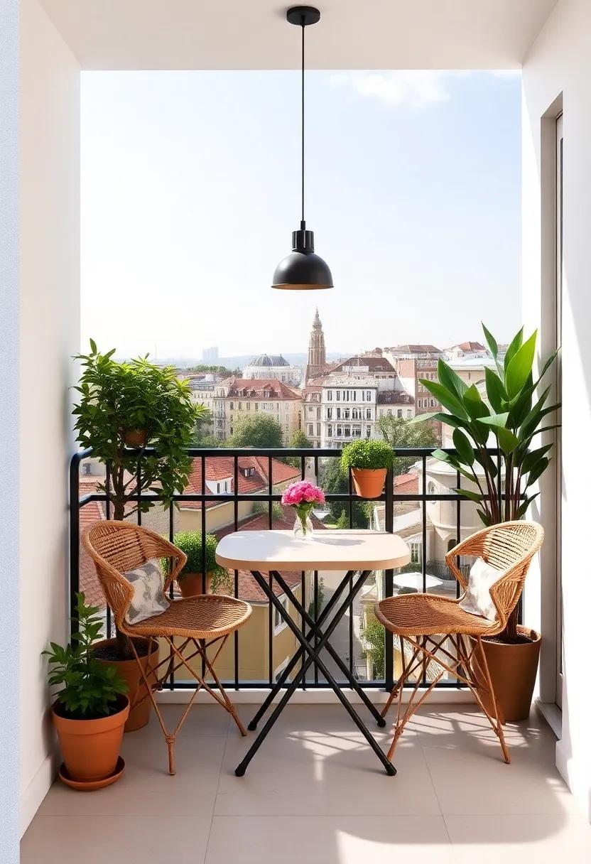 Petite Bistro: Embracing European Café Style on Your Balcony