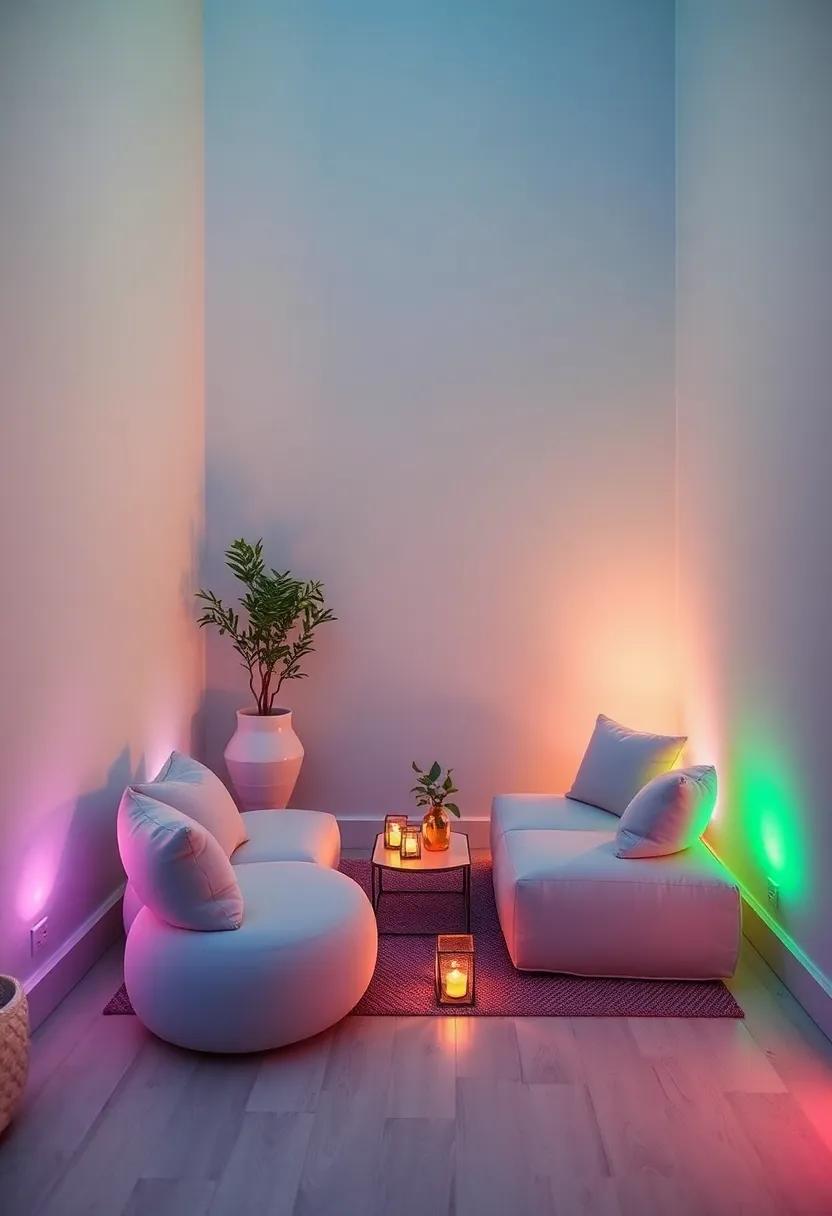 Romantic Retreat: Soft Seating Ideas with Ambient Lighting