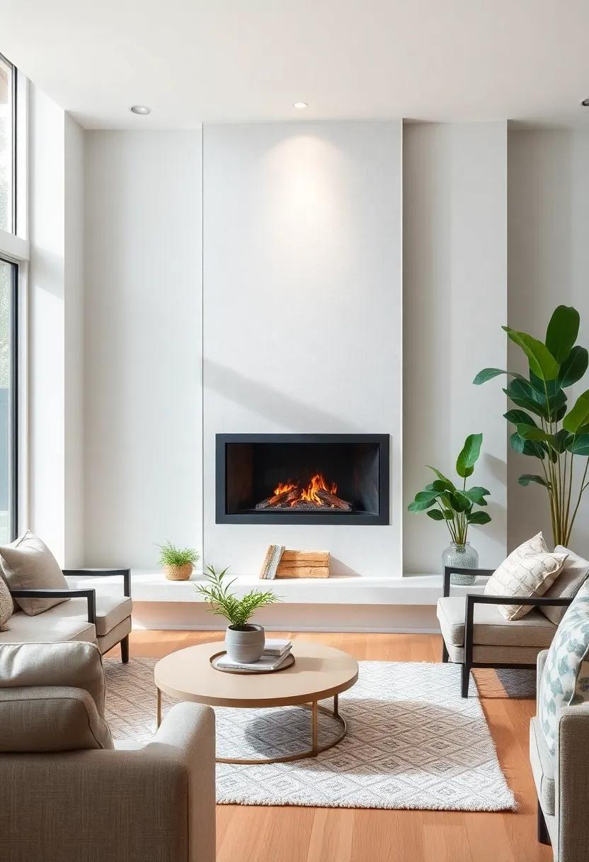 Incorporating Natural Elements: Pairing Greenery with⁤ Glass Fireplaces