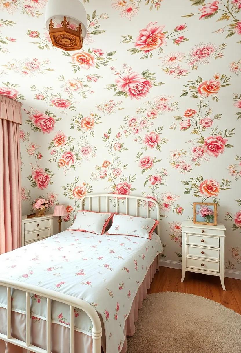 Whimsical Floral Patterns transforming Walls and Ceilings